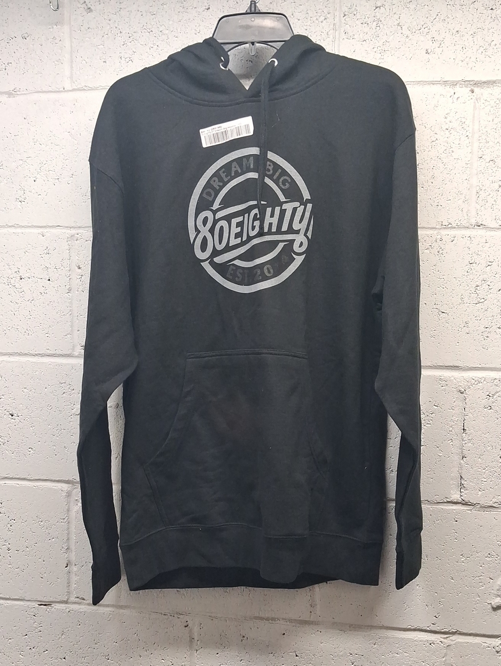 NWT Unisex 80Eighty Dream Big Black Hoodie